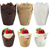 150 pcs Baking Paper Muffin Cups Tulip Baking Paper Cups Cupcakes And Muffins For Wedding Party Birthday 5Cm