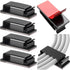 10 pcs Self-Adhesive Cable Management Holder Durable Clips For Tv Pc Laptop Ethernet Cable Home Office (Black)