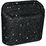 Car-Mounted Diamond-Encrusted Trash Can, Car Storage Bucket, Hanging Car Storage Bag, Creative Diamond-Encrusted Mini