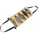 ROll-Up Tool Bag, Canvas Tool Bag, Multi-Purpose Tool Bag With 5 Zipper Pockets, For Electrician, Mechanic, Khaki