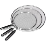3 Pieces Splash Guard Stainless Steel Splash Cover With Handle Kitchen Splash Guard 25Cm 29Cm 33Cm