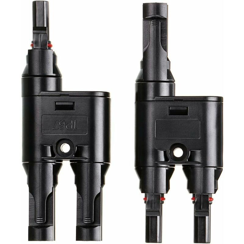 H- 1X Pair Of Solar Panel Connector (1 To 2 Branches), Mc4 Durable And Saving For Family
