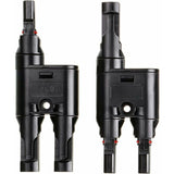 H- 1X Pair Of Solar Panel Connector (1 To 2 Branches), Mc4 Durable And Saving For Family