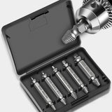5 pcs Professional Screw Extractor Set, DAmaged Screw Extractor, High Speed Steel, For Defective Screws, Bolts And
