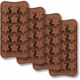 15 Cavity Star Shape Chocolate Mold, Non-Stick Food Grade Silicone Mold Set For Candy Jelly, Ice Cube