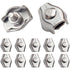 20 pcs Wire ROpe Clips Steel Cable Clamp M3 Wire ROpe Clips For 1.5Mm-3Mm Steel Cable Stainless Steel Cable Clamp For