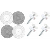8 pcs Pressure Mounted Baby Proofing Wall Guards, Threaded Spindle ROds, Baby Safety Buffers For Stairs Doors, For
