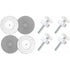 8 pcs Pressure Mounted Baby Proofing Wall Guards, Threaded Spindle ROds, Baby Safety Buffers For Stairs Doors, For