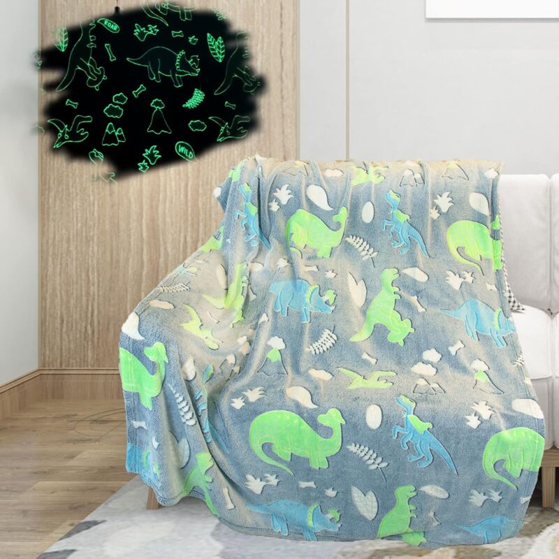 Kids Cozy Blanket, Glow In The DArk Soft Cozy Blanket, Sofa Bed Soft Blanket For Girls And Boys. (130X150 Cm)