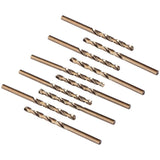 10 pcs M35 Hss Cobalt Drill Bit Set, Steel Twist Drill Bit, Drill Diameter 0.8Mm