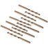 10 pcs M35 Hss Cobalt Drill Bit Set, Steel Twist Drill Bit, Drill Diameter 0.8Mm