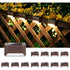 12 Pack Solar Lights Waterproof Solar Powered Lights For Deck, Stairs, Fence, Yard, Patio And Driveway (Warm White)