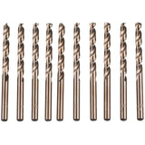 10 pcs M35 Hss Cobalt Gold Twist Drill Bits Metric High Speed Steel 6Mm X 93Mm For Drilling Stainless Steel And Metal