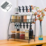 Spice Rack 2 Layer Metal Spice Rack Large Vertical Spice Rack