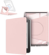 360° Rotating & Detachable Magnetic Case for 7" Kindle Paperwhite 12th Generation (2024)  – Auto Wake/Sleep, Hands-Free Stand, Clear Back Cover(pink)