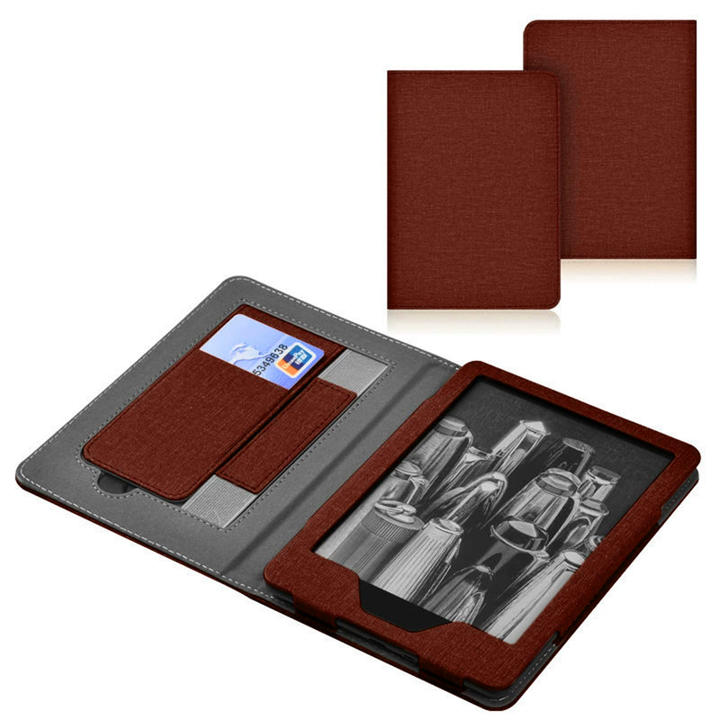 Lainergie Case for Kindle Paperwhite 7"/6.8" (12th/11th Gen, 2024/2021) , Slim PU Shell Cover with Stand, Hand Strap, Auto-Wake/Sleep Feature Not for TCL, Burgundy