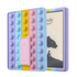 Pop It Fidget Case for Kindle Paperwhite 5 (6.8") - Rainbow Silicone Protective Cover with Stand，Multicolored