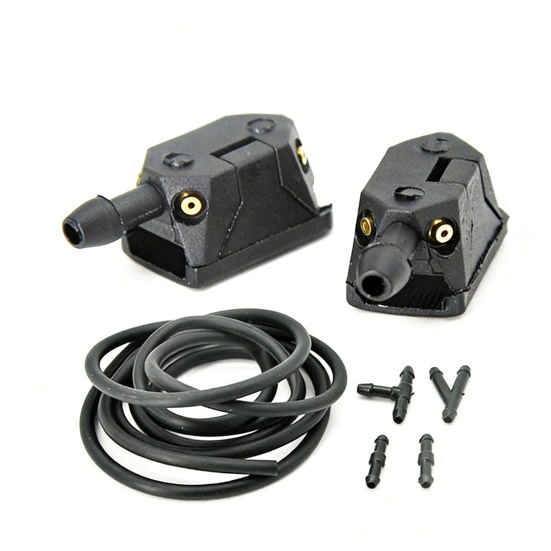 Adjustable 4-hole car wiper arm washer nozzle 8mm/9mm, compatible with Renault Espace 3 windshield washer retrofit.