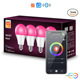 4 Pack Smart Light Bulbs,WiFi & Bluetooth LED Light Bulb That Works with Alexa & Google Home, Color Changing Light Bulb, 9W  E27 2.4Ghz WiFi Light Bulbs Tuya Smart APP