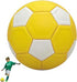 Curved ball for outdoor sports, 20 cm - fun - curved ball - perfect for children - yellow, new - new 2025