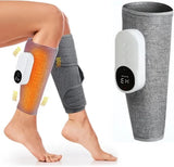 Leg massager - Calf massager - Leg massager for blood circulation -  Cordless massage - Air compression - Relieves leg pain - Adjustable intensity (grey)