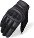 Breathable motorcycle gloves - Black - PU leather - Motorcycling gloves - Size XL - Touchscreen compatible - Protective