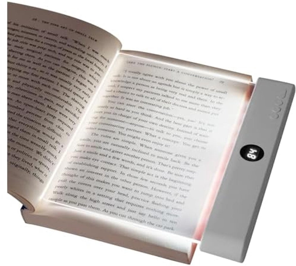 Lampe de lecture plate, lampe de chevet LED , lampe de lecture de livre, lampe de lecture de protection, lampe de lecture de nuit (blanc)