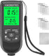 Coating thickness gauge - Paint thickness gauge - Digital coating thickness gauge - Car paint thickness gauge - Measuring range 0 to 2000 µm - Car paint gauge with portable cable - Black