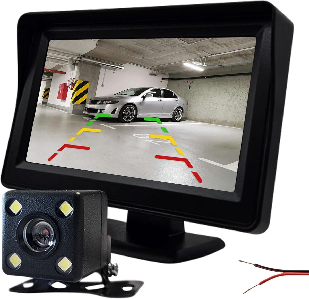 Procar® ARC1 HD Parking Backup Camera + 4.3-inch TFT LCD Monitor - Black