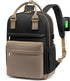 Backpack - Backpack - Ladies - Girls - Women - Laptop - Schoolbag - Work - School - Waterproof - USB - Beige - Brown - Black