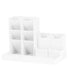 13-Compartment Pencil Holder - Desk Organizer - Pencil Holder - Office Accessories -White