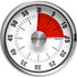 FLOKOO Leather and Metal Clock