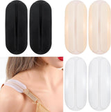 Set of 6 silicone bra strap pads - Shockproof - Non-slip shoulder pads - Gel bra strap pads - Comfortable and soft - Women's clothing - Relieves shoulder pain
