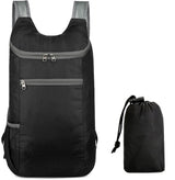 Backpack - Bag - Ultralight foldable backpack - Backpacks - Waterproof canvas, large capacity - Suitable for travel, hiking, camping, cycling, outdoor sports, Unisex, Black, One size