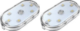 Set of 2 LED car interior lights, 7-color ambient lighting, USB rechargeable reading lights, portable