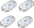 LED Car Lights - 4 Pack - LED Interior Car Lights - 7 Color Ambient Car Lights - USB Rechargeable Car Reading Lights - Portable