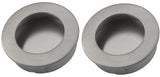 Pull handle - Brushed stainless steel - Round - Ø40mm - Sliding door handle - Set of 2