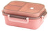 Lunch box with compartments, all-in-one double-layer lunch box, leakproof lunch box with cutlery for work, school, and picnics