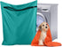Pet Laundry Bags - Polyester Twill Laundry Bags - Large Zippered Laundry Bags - Prevents Pet Hair from Clogging Laundry Bags - Washing Machine Safe, 70 x 80 cm, Laundry Bag for Dogs, Cats, and Rabbits (Lake Blue) - L