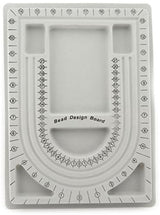 Bead Tray for Bracelets and Necklaces - 9.5 x 12.9 inches - DIY Jewelry Tool - For Girls and Necklace and Bead Makers - Gray