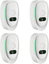 Plug-in Negative Ion Air Purifier (4-Pack) - Mini Portable Negative Ion Generator for Home, Quiet Deodorizer for Pets, Toilet, Office, Bedroom