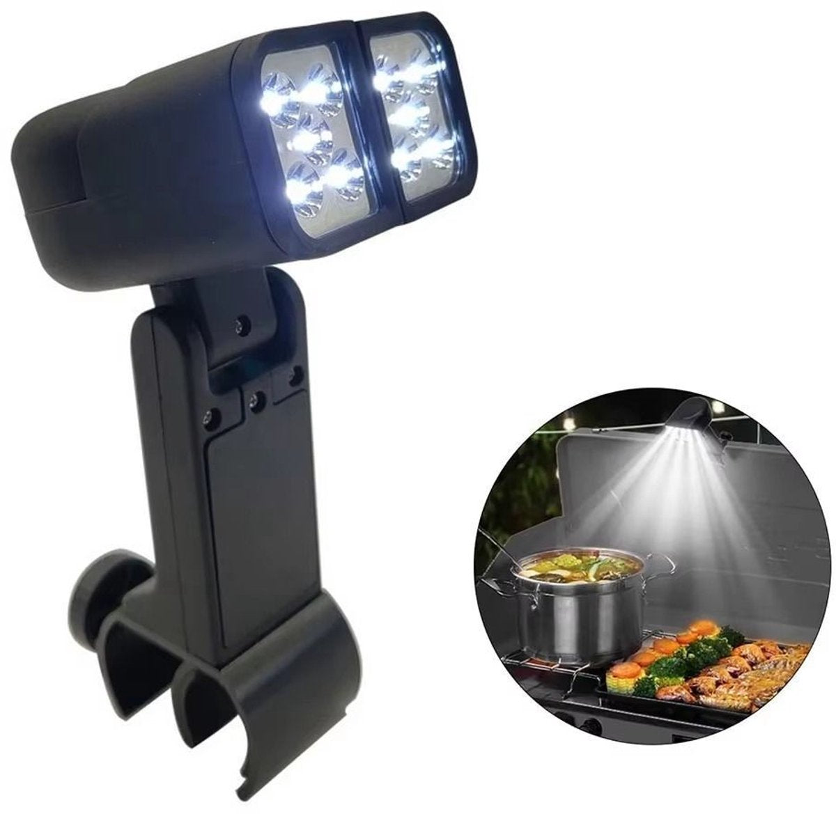 Grill lighting, Grill accessories, Bright double lamp, Cooking grill circulation light