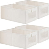 Storage Bins - Laundry Bins - Clothes Organizers - Closet Organizers and Storage Bins - for Clothes - Jeans - Toys - Books - Shelves - Cabinets - Wardrobes (Set of 4)