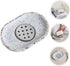 Terrazzo soap dish with stainless steel drainer, beige, natural stone, beige for bathroom, sink and kitchen - Drainage design for bathroom sinks and countertops