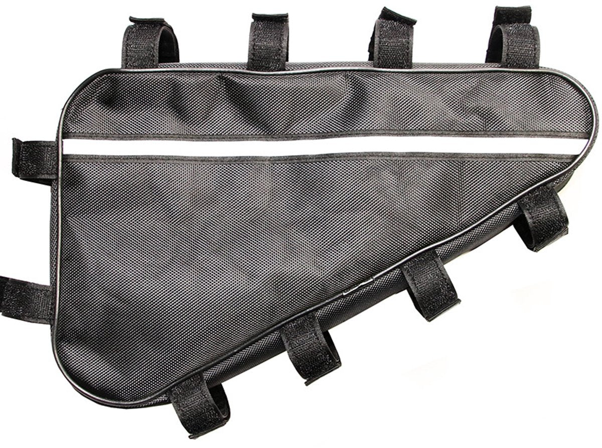 Bicycle bag - Driehoek bag for electric mountain bike battery - Waterproof Oxford cloth box - Large modification - Bicycle box - Bicycle storage tool set (39 x 36 x 22 cm)