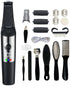 Electric Foot File - Professional Foot File - Pack of 10 - Foot File - 3 Adjustable Speeds - For Dead Skin and Calluses - Callus Scraper - Black