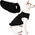 Dog Coat - Fleece Vest - Dog Sweater - Warm Winter Coat - Pull-On Fleece Coat - Leash with Ring - Perfect for Small and Medium Dogs - Black - Size L