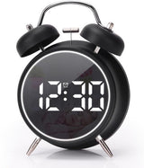 Digital clock - Digital clock - LED display - Bedroom - Clock - Energy efficient - Black