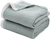 Blanket - Cozy blanket - Soft blanket - Soft and cuddly muslin bedspread - Cotton blanket - Living room blanket - Suitable for all seasons - As a sofa cover - Bedroom - 150x200cm