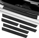 Car Door Sill Moldings - Set of 5, Universal Entry Moldings for SUVs, Anti-Scratch Stickers with Film